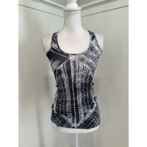 lululemon Black and White Racer Back Tank Top